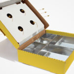Innovative takeaway interlocking six-corner tray meal box